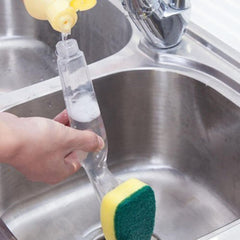 Kitchen Dispenser Sponge brush - 1 Handle+5 Sponge