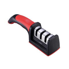 Kitchen Knife Sharpener with Non-slip Rubber Handle