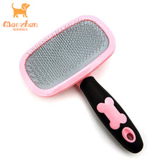 Large Size Stainless Steel Plastic Rubber Self Clean Master Pet Dog Cat Hair Grooming Deshedding Dematting Tool Comb