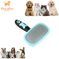 Large Size Stainless Steel Plastic Rubber Self Clean Master Pet Dog Cat Hair Grooming Deshedding Dematting Tool Comb