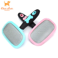 Large Size Stainless Steel Plastic Rubber Self Clean Master Pet Dog Cat Hair Grooming Deshedding Dematting Tool Comb