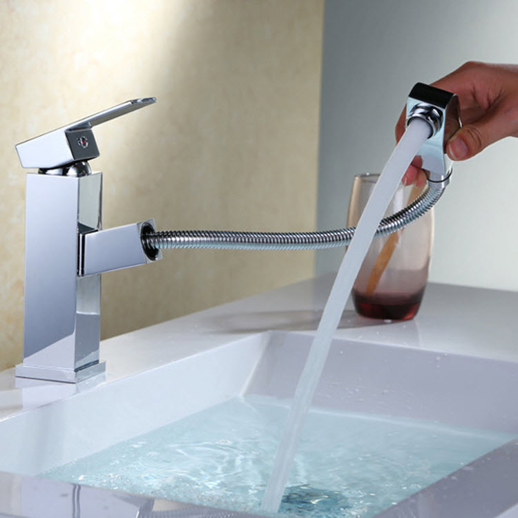 Basin Faucet with pull out mixing faucet