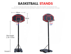 Basketball Hoop With Backboard Ring 3.05M
