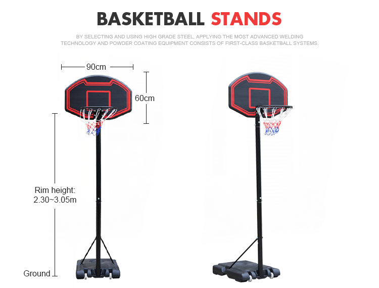 Basketball Hoop With Backboard Ring 3.05M