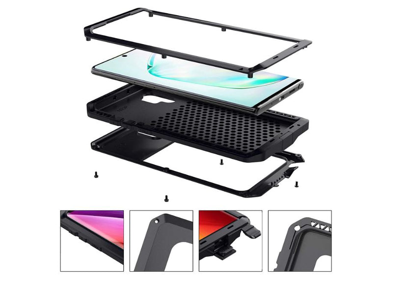 Samsung Galaxy Note 10 Plus Metal Case Dropproof Shockproof Dustproof Rugged Case