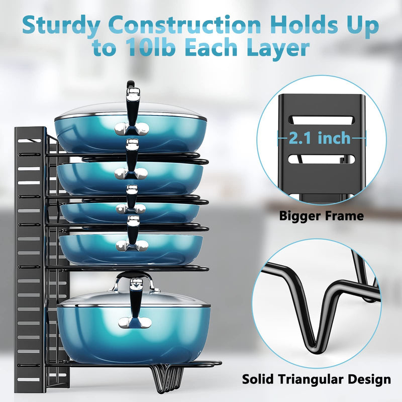 5 Tiers Pot Kitchen Storage Rack