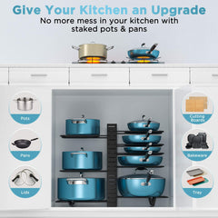 8 Tiers Pot Kitchen Storage Rack