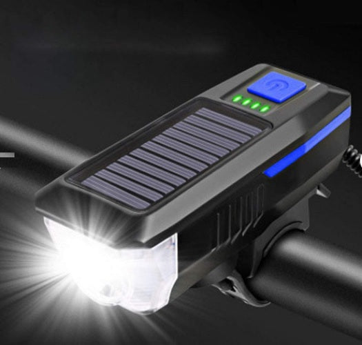 USB Solar Rechargeable Bicycle Headlight