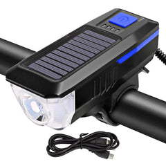 USB Solar Rechargeable Bicycle Headlight