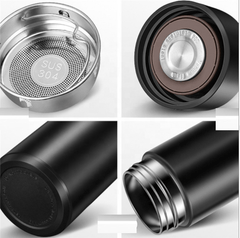 LED Touch Screen Display Thermos Cup - Water Bottle