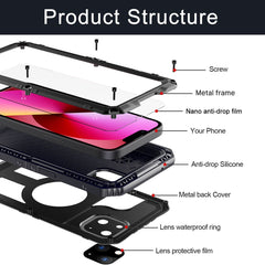 iPhone 12 Mini Waterproof IP68 Heavy Duty Hybrid Tough Rugged Armor Metal Case for iPhone 12 Mini