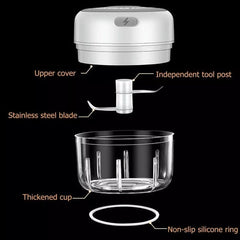 Wireless Portable Electric Mini Vegetable Crusher / Masher - Small (100ml)